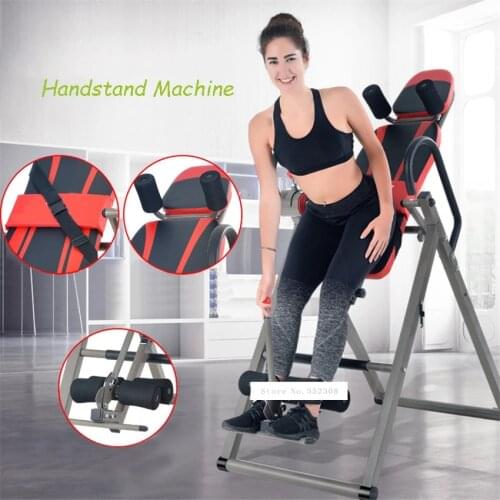 V320 Handstand Machine Multifunctional Inversion Therapy Table Upside Down Device Fitness Equipment Back Stretcher Machine