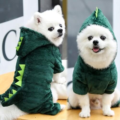 Dog Clothes Pajamas Fleece Jumpsuit Winter Dog Clothing Four Legs Warm Pet Clothing Outfit Small Dog Star Costume Apparel
