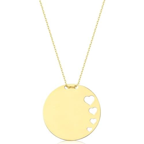 Heart Plate Necklace W4N28153