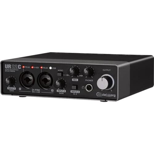 UR22C Professional Studio Sing Music Live Recording Guitar band USB Audio Interface Sound card