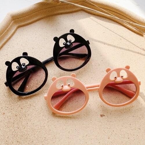 Sunglasses Boys Girls Childrens Cute Cartoon Fashion Hollow Sun Glasses Oval Frame Luxury Brand Designer UV Protection Eyewear