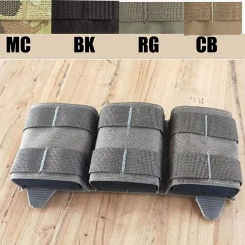 Tactical Air Gun 5.56 Triple Open Top Magazine Bag MOLLE Vest Hunting Quick Access Magazine Bag