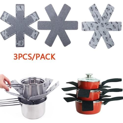 3Pcs Felt Placemat Pot Pan Protector Separator Mat Table Heat Insulation Pads Kitchen Dining Bar Kitchen Tools Gadgets