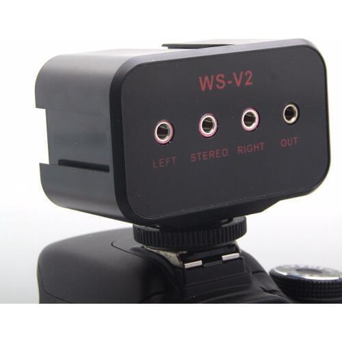 WS-V2 Universal Audio Adapter with Dual XLR Inputs for DSLR Cameras with Stereo & Dual Mono 3.5mm Inputs for DSLR Cameras