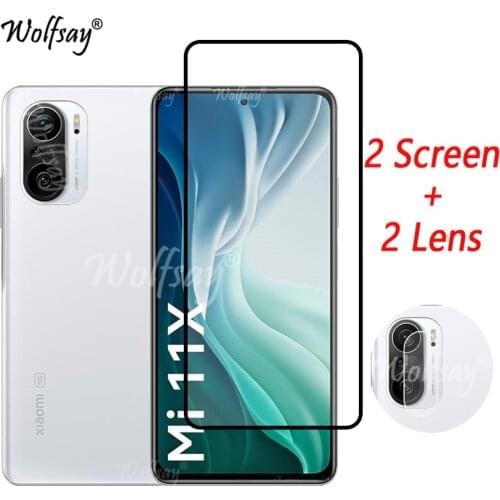 Full Cover Tempered Glass For Xiaomi Mi 11X Screen Protector For Xiaomi Mi 11X Camera Glass For Xiaomi Mi 11X 11 X Glass 6.67"