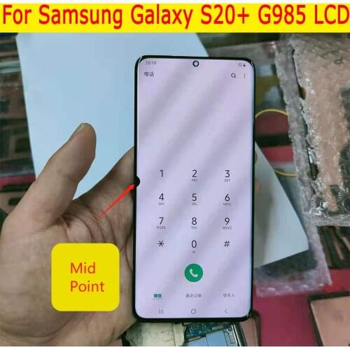 Single choice small dead pixel Lcd For Samsung Galaxy S20 Plus G985F S20+ LCD Display Touch Screen Digitizer