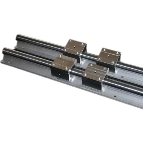 2pcs SBR16 -1500mm Linear support rail guide+4pcs SBR16UU Linear case/block