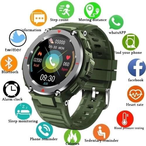 2021 New Smart Watch Men Bluetooth call smartwatch Mens For Android iOS Heart Rate Monitor Blood Pressure Music Fitness Tracker