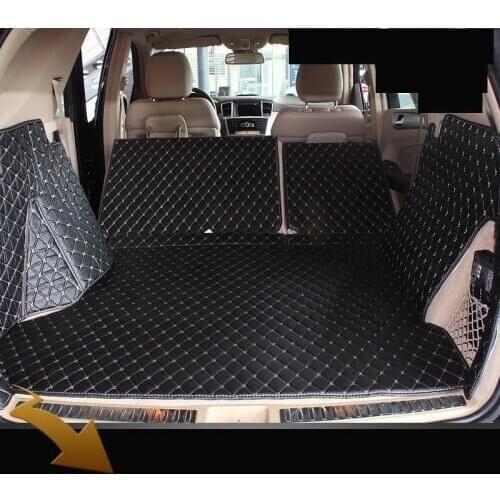 3D leather car trunk mat cargo liner for mercedes benz ml gle w164 w166 2005-2019 2015 2014 2013 2012 2011