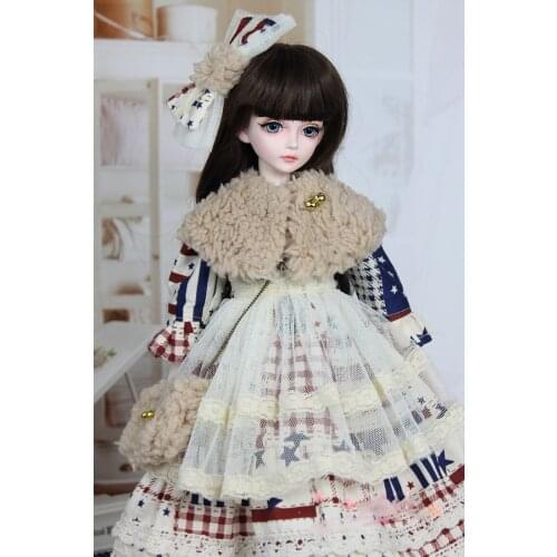 1/6 1/4 1/3 scale BJD clothes accessories Lolita rural style vintage dress set for BJD/SD YOSD MSD SD13 doll accessories C0411