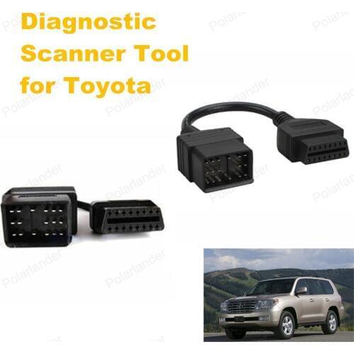 Free Shipping Car Diagnostic Cable Car Scanner Cable OBD2 Interface Scanner Cable for Toyota
