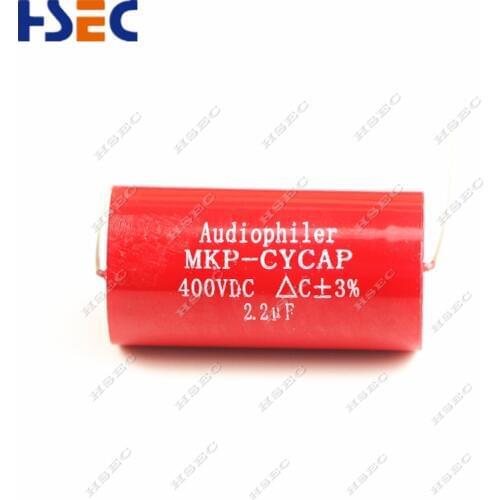 Free Shipping Top Quality 10PCS MKP 2.2uF 400V audio grade AXIAL capacitor for tube guitar amps 2.2uf 400v capacitor