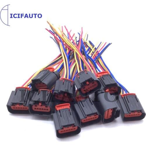 Mass Air Flow Sensor Meter MAF Plug Pigtail Connector Wire For Ford Galaxy Mondeo MK4 S-max Tourneo Transit MK7 6C11-12B579-AA