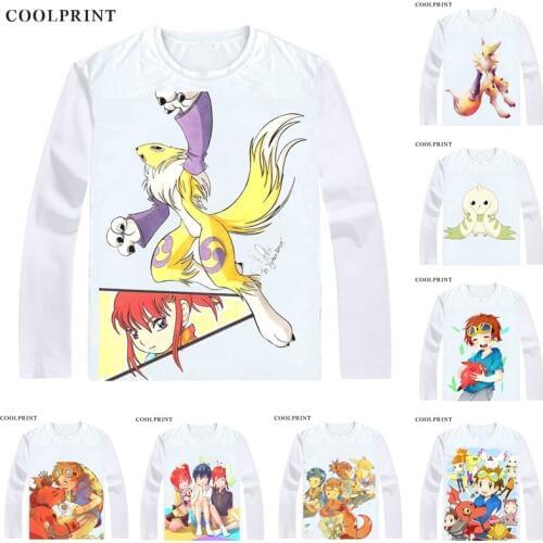 Dejitaru Monsuta Digimon 3 T-Shirts Multi-style Long Sleeve Shirts Digimon Tamers Dejimon Teimazu Takato Matsuki Cosplay Shirt
