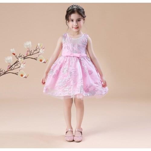 Children Bow Tutu Princess Birthday Party Prom Wedding Bridesmaid Evening Infant Summer Dress Gown Vestidos Baby Girls Clothes
