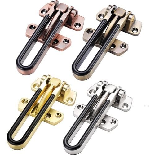 Door Security Guard Zinc Alloy Hasp Latch Lock Door Chain Anti-theft Clasp Window Cabinet Locks For Home Hotel Security