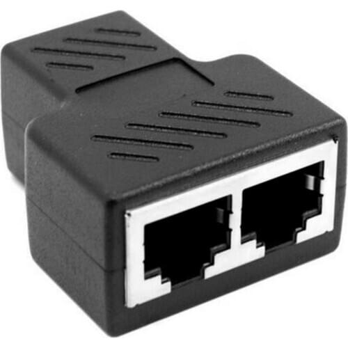 Ethernet Cable LAN Port Socket Splitter Connector Adapter For ADSL Hubs Switch TV Set-Top Box Router Wireless Device Computer