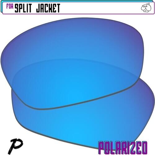 EZReplace Polarized Replacement Lenses for - Oakley Split Jacket Sunglasses - Blue P