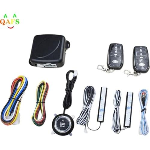 Hot sale Keyless entry system start remote engine start car alarm system start stop button stop pke car central lock auto alarm