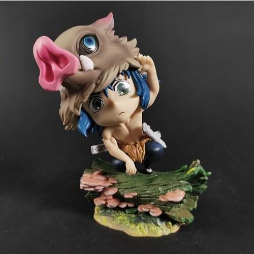 Demon Slayer Hashibira Inosuke / Kamado Tanjirou / Rengoku Kyoujurou Decorations Figure Doll Toy Collection Gift