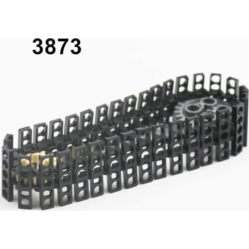 50pcs Technical Blocks Chain Link Tread Truck Track Model Classic Accessories Building Bricks 3873 Toys For Children