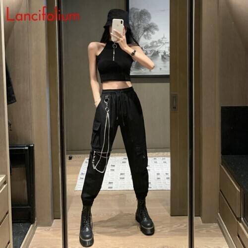 Женские брюки карго Lancifolium China At AliExpress