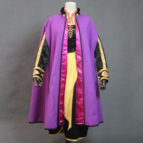 2020 Newest Moive Anna Cosplay Costume Halloween Fancy Snow Grow Costume Anna Dress New Outfits