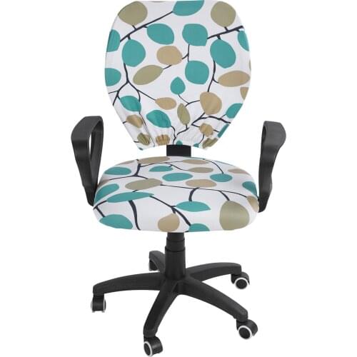 Solid Office Chair Cover Solid Anti-dirty Stretch Spandex Computer Seat Removable Slipcovers Modern Elastic Fabric Easy Washable