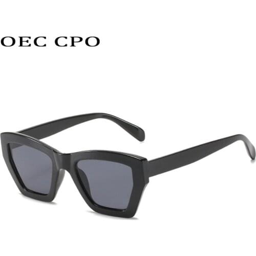 OEC CPO Vintage Cat Eye Sunglasses Women Brand Designer Retro Sun Glasses Female Shades Glasses Ladies Oculos De Sol UV400