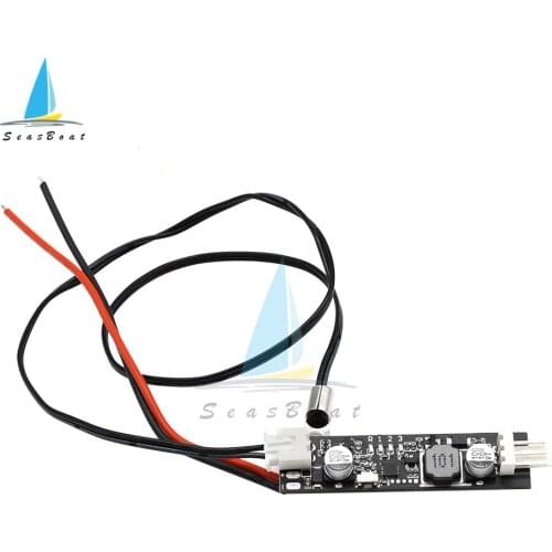 DC 5V 12V PWM Speed Controller Fan Speed Governor Temperature Controller 2-3 Wire Temperature Control Governor Module 40cm
