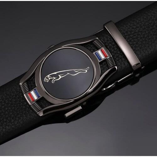 Mens Belt New Cowhide Pure Automatic Buckle Business Suit Ins Pants Belt Male Korean Version Trend Personality Youth