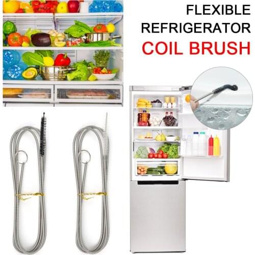 Reusable 155cm Refrigerator Drain Dredge Brush Household Kitchen Refrigerator Drain Hole Dredging Tool Cleaning Brush