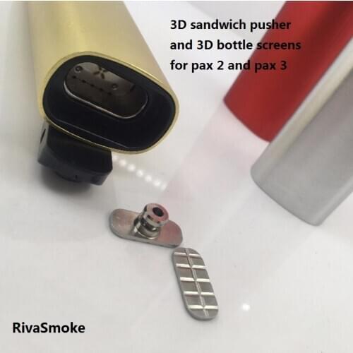 Replacement sandwich pusher & 3D bottom Screen for PAX 2 pax2 & pax3 pax 3 vapor