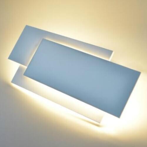 Modern 18W aluminum LED wall lamp living room candlestick lighting staircase square lamp bedroom bedside hotel wall lampLB100714