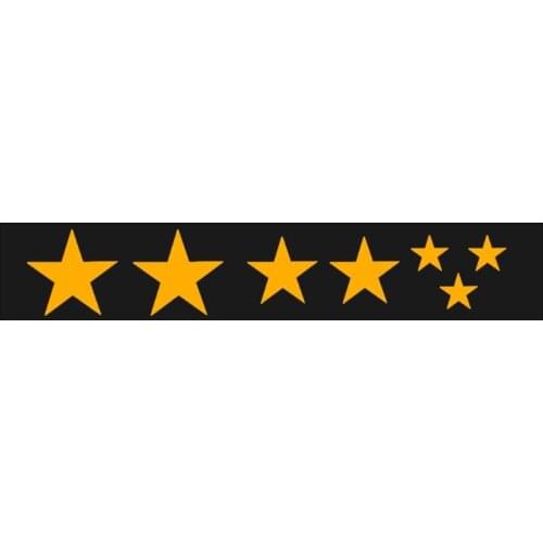 U7EF Mountain Bike Reflective Stickers Frame Wheel Rim Sticker Fluorescent Stars Bicycle Reflector Decal Accessories