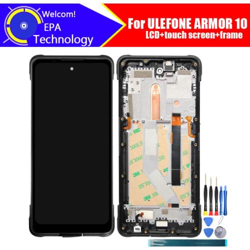 ULEFONE ARMOR 10 LCD Display+Touch Screen Digitizer+Frame Assembly 100% Original LCD+Touch Digitizer for ULEFONE ARMOR 10