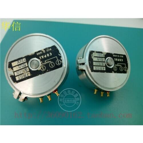 [VK] Used COPAL conductive plastic potentiometer angle sensor JM45S 50R long handle shaft 15MM switch