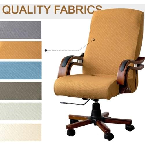Waterproof Jacquard Office Elastic Spandex Chair Cover Anti-dirty Computer Chair Ccover Detachable Home Armchair