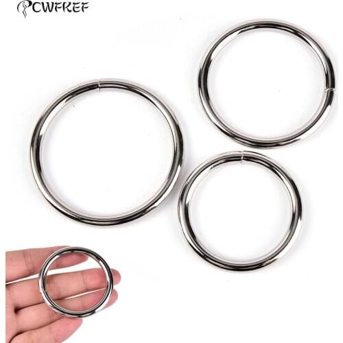 1PCS 3.8/4/5cm Delay Ejaculation Aluminum Cock Ring Metal Penis Ring Sleeve Lock Loop Male Chastity Device Sex Toys For Men