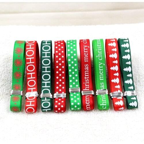 15910105 , 9 mix style ribbon Christmas series , 9 yards , 9mm Holiday gift wrapping ribbons, hair jewelry accessories material