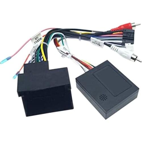 Car Audio 16PIN Power Cord Adapter Audio Power Wiring Harness Canbus Box for BMW- X1 E90 2004