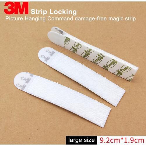3M Command Strip Locking Small Picture Hanging Strips, Picture Hanging Command damage-free magic strip large size 9.2cm*1.9cm
