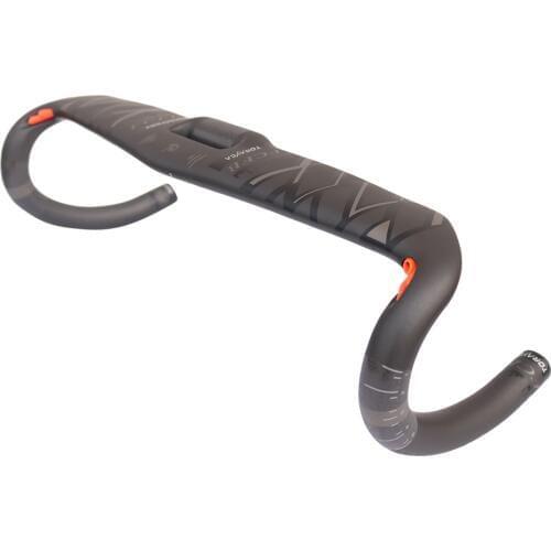 2017new design FCFB matt gray black road handlebar internal cable bike handlebar 31.8*400 420 440mm carbon road handlebar