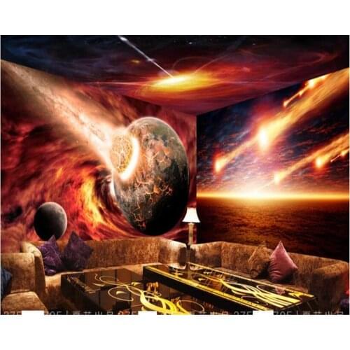 Beibehang wallpaper for walls 3 d Magic Universe Explosion Bar KTV Decorative Mural Background Wall wallpaper 3d on the wall
