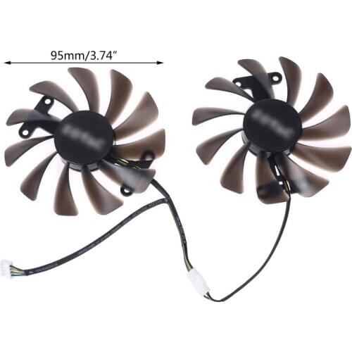 95mm GFM10012H12SPA GAA8S2U 4Pin Cooler Fan Replacement For ZOTAC 1070 GTX 1070Ti 1080Ti AMP Edition Graphics Card fan