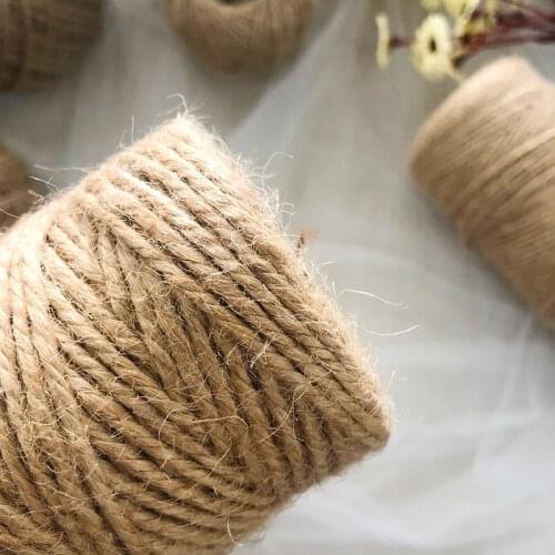 30 Meters DIY Handmade Accessories Photo Wall Use Wholesale Natural Primary Color Tag Decorative Braided Hemp Rope