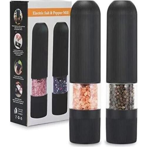 Automatic Electric Pepper Grinder LED Light Salt Spice Pepper Grinding Kitchen Accessories Seasoning Grind Tools Mills