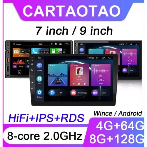 4G+64G 2din Android/Wince car multimedia video player 7/9 inch universal car radio GPS navigation WIFI MP5 player