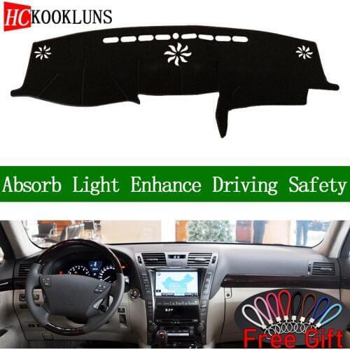 For lexus LS460 LS600 2006 2007-2011 Dashboard Cover Sun Shade Dash Mat Pad Carpet Car Stickers Interior Accessories