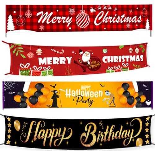 Decorative Door Sign Merry Christmas Christmas Christmas Decoration Fabric Hanging Banners Multiple Letter Design Xmas Ornament